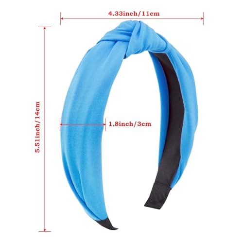 SIQUK Colorful 12 Pieces Knotted Hair Turband for Women - Versatile Fabric Headbands