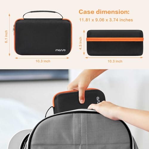 MOSISO DND Dice Case, Black - Organizer for Role-Playing Games