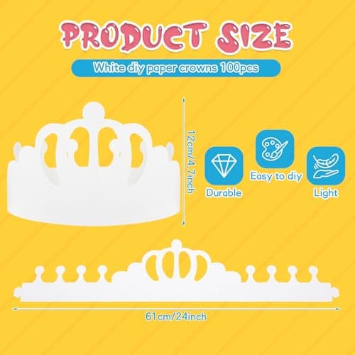 DIY Birthday Crowns for Classroom and Baby Shower
