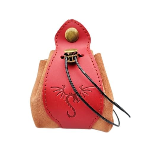 Celtic Tree DND Gifts Dice Bag - Genuine Leather Storage with Tray