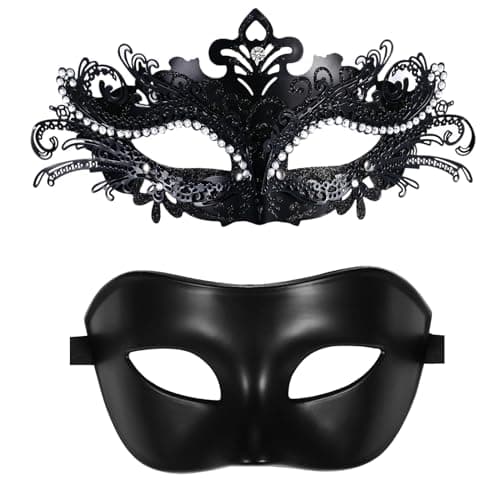 OIDEA Roman Greek Venetian Mask for Couple Halloween Party Costume Ball