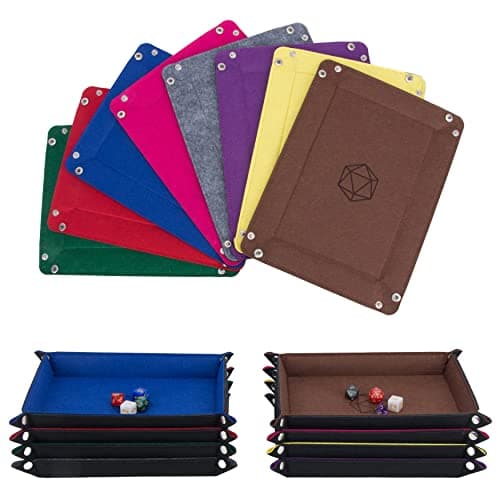 KISLANE Folding Hexagon Dice Tray for DND, RPG, MTG and Other Board Games
