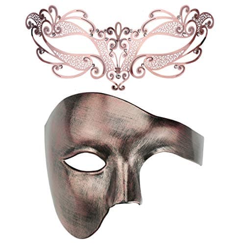 Couples Masquerade Mask Set for Holidays & Parties