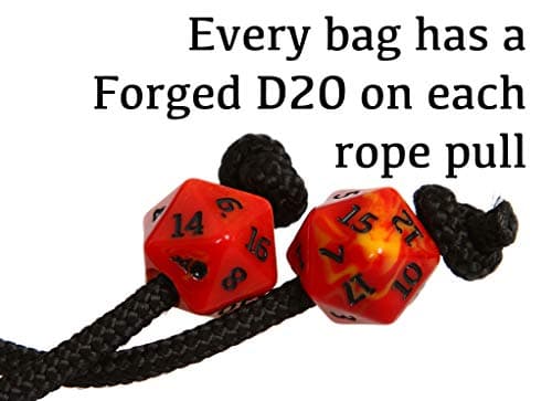 Forged Dice Co. Pouch of The Endless Hoard - 7 Pockets, Holds Over 1,000 Dice - Brown/Green