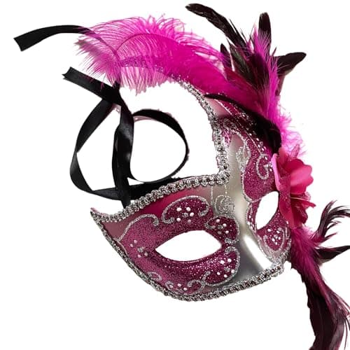 MasqStudio Brocade Lace Masquerade Mask for Mardi Gras & Parties