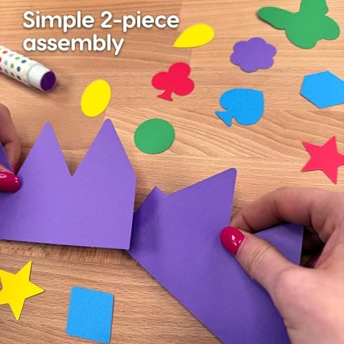 264pcs US-Made JEWEL Colored Card Stock DIY Party Crown Kit