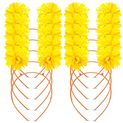 Rainbow Pom Pom Headbands for Women