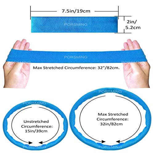Non-Slip Yoga Workout Headbands for Women Men Girls Sweat Bands Fitness Colors