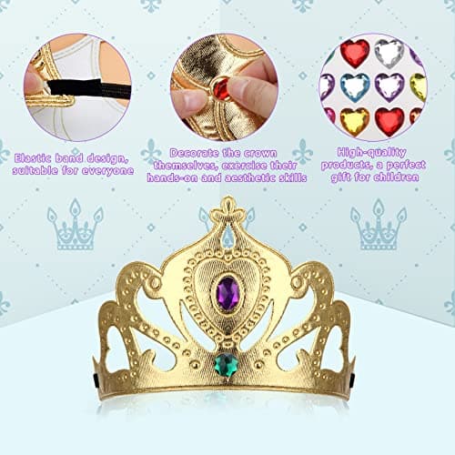 23 Packs Foam Princess Crowns & Tiaras for Birthday Party Favors