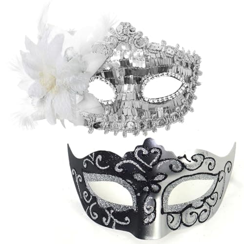 Men's & Women's Shiny Masquerade Masks for Halloween Party Prom