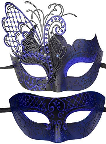 Couple's Venetian Masquerade Masks Accessory
