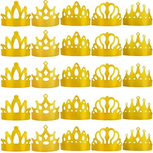 Sparkle Paper Crowns for Kids Classroom Birthday Party Supplies