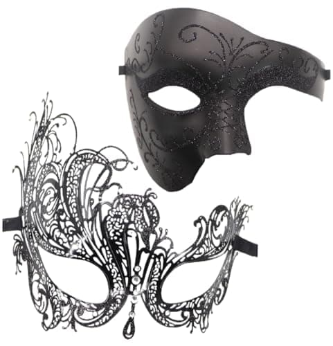 Coolwife Phantom of the Opera One-Eyed Masquerade Mask Costumes