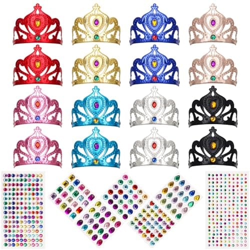 Foam Princess Crowns and Tiaras for Birthday Party Favors