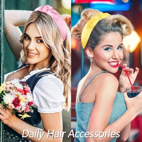 Women & Girls Stylish 5PCS Knotted Headbands