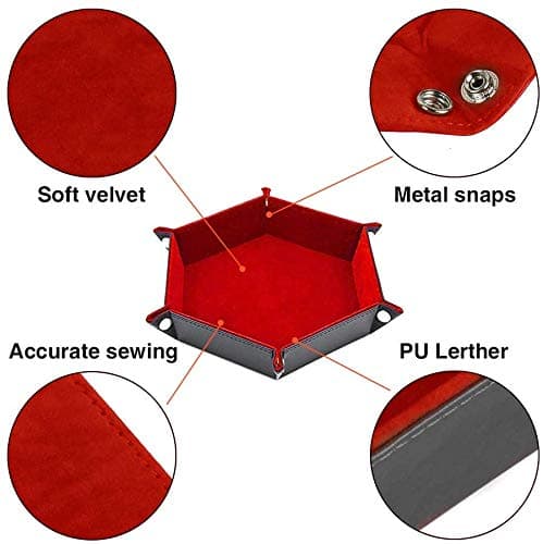 Folding Dice Tray Set for RPG DND Table Games