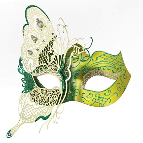 Coddsmz Mysterious Venetian Butterfly Lady Masquerade Mask for Halloween Party Evening Prom Ball