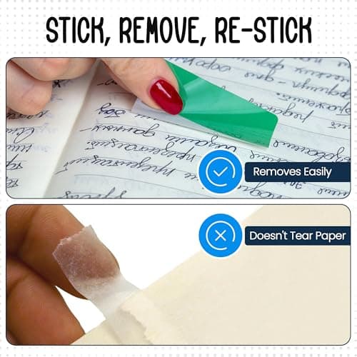 Essex Wares 320-Piece 2-Inch Sticky Index Tabs 8 Colors Water-Resistant File Notebook Tabs