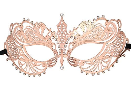 Coddsmz Laser Cut Metal Masquerade Mask for Venetian Parties