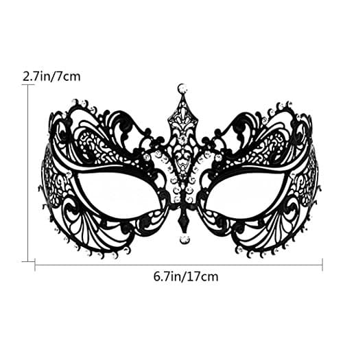 Thmyo Venetian Couple's Crown Masquerade Mask Mardi Gras Prom Costume