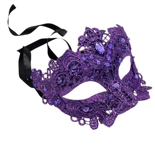 Masq Brocade Lace Masquerade Ball Mask Pair