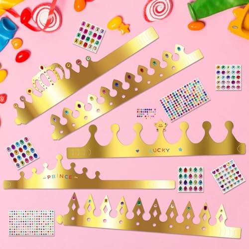 Paper Crown Set for Kids' DIY Party