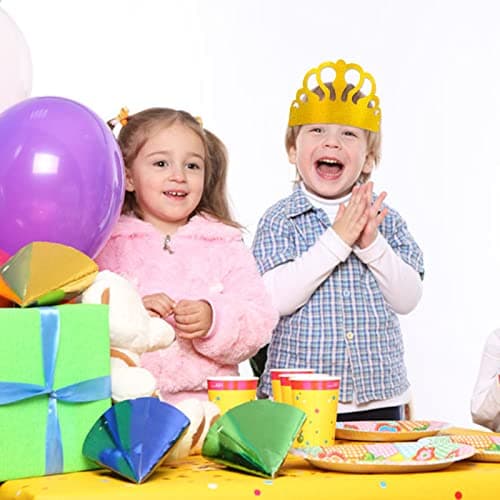 Sparkle Paper Crowns for Kids Classroom Birthday Party Supplies