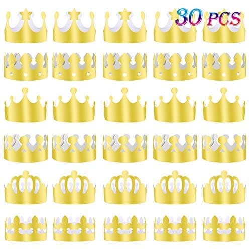TUPARKA Golden King Crowns for Birthday Celebration, Baby Shower Photo Props