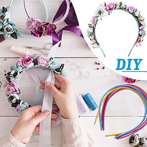 30 Piece Duufin Colorful Thin Plastic Headbands for Girls & Women