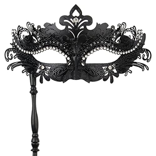 Hoshin Masquerade Mask with Stick for Women