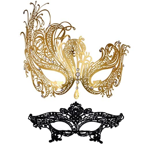 Glamorous Rhinestone Venetian Mask for Women