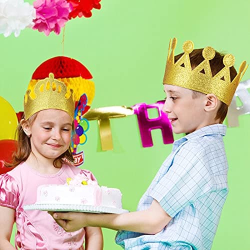 Tatuo Gold Stretch Kids Crown for Birthday