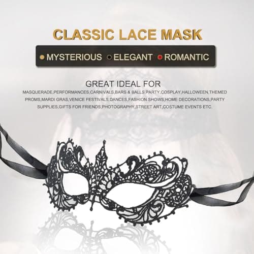 Mymenu Venetian Lace Eye Masks for Women Party Costumes