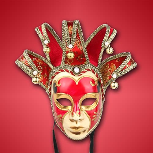 YU FENG Venetian Comedy Mask for Party and Halloween