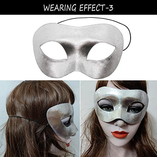 CNYMANY Lace Masks for Couple's Ball Party Masquerade - Black, Gold, Silver, Blue