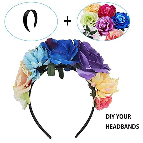 Satin 1.2 Inch Black Antiskid Hair Bands, 6 Pcs for Ladies and Girls