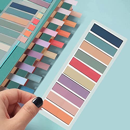 1200 Sheet Sticky Tabs for Books - Adhesive Translucent Writable Tabs for Categorizing