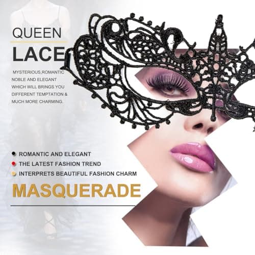 Mymenu Venetian Lace Eye Masks for Women Party Costumes