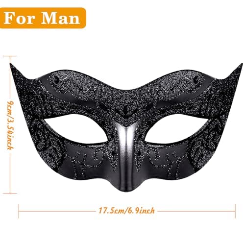 Couple Metal Venetian Masquerade Masks