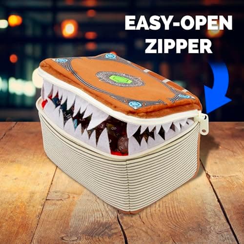 CASEMATIX Mimic Spell Book Dice Case - 7" RPG Holder for 250 Dice