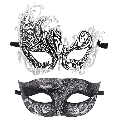 Couples Venetian Masquerade Masks for Carnivals and Halloween