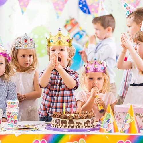 12 Crystal Diamond Stickers & 6 Foam Princess Crowns DIY Crowns Set for Kids