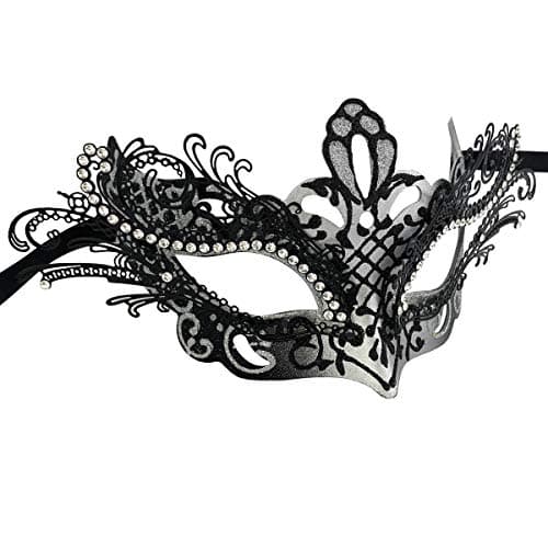 Couple Masquerade Metal Masks for Halloween and Mardi Gras