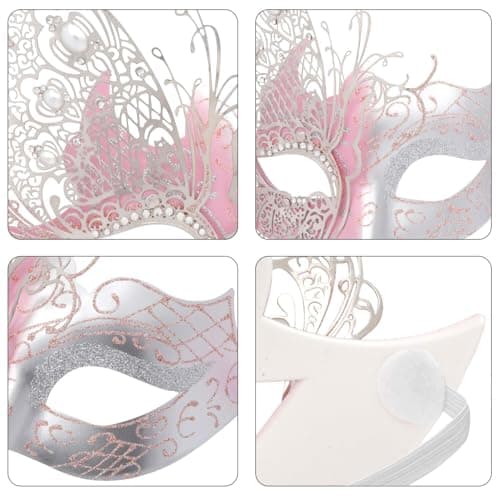 Coddsmz Mysterious Venetian Butterfly Lady Masquerade Mask for Halloween Party Evening Prom Ball