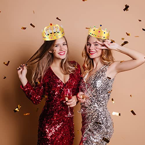 Gold Paper Crowns for Kids' Birthday Parties and Classroom Decor
