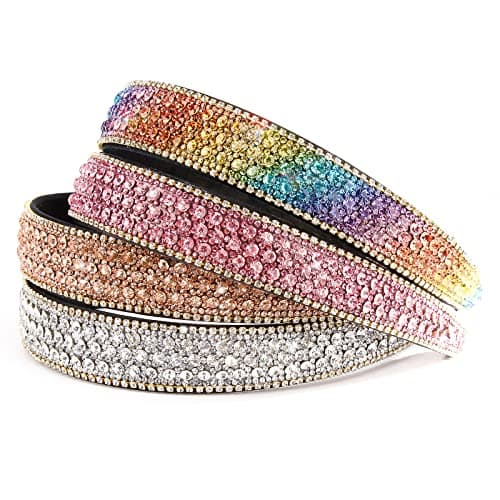 Wecoe Rhinestone Headbands for Women and Girls