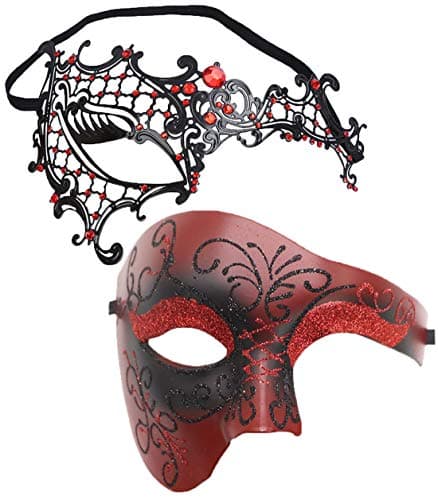 Coolwife Phantom of the Opera One-Eyed Masquerade Mask Costumes
