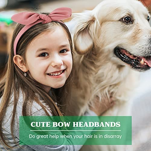 6 Pack Cute Bow & Knotted Headbands for Women & Girls