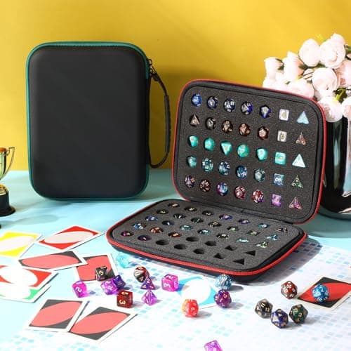Aoriher 2 Pcs Dice Case with Handle, Large Capacity Dice Holder
