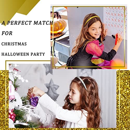 Blulu Bright Colors Glitter Headbands for Girls & Toddlers Party Accessories